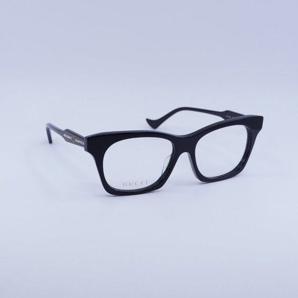 Gucci GG1299O 001 Eyeglasses Black 55mm Square Frame - Picture 5 of 11